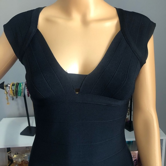 GUESS Size Medium Black Bandage Body Con dress - Picture 2 of 13